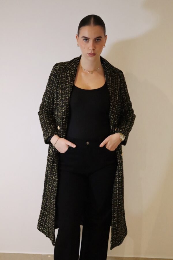 Manteau long NADIA - Noir – Image 4