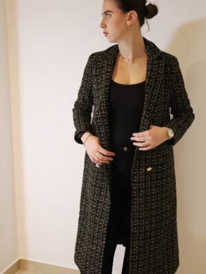 Manteau long NADIA - Noir