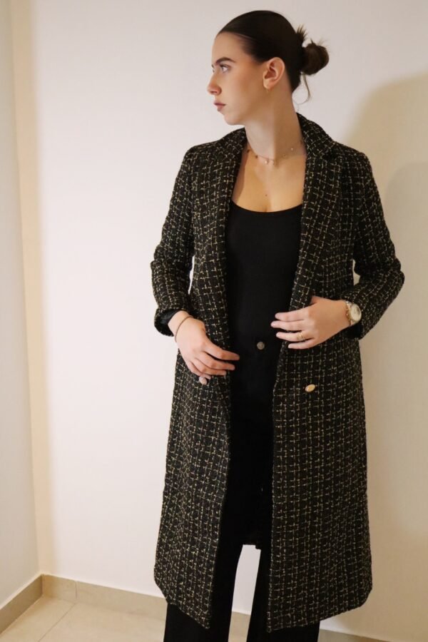 Manteau long NADIA - Noir