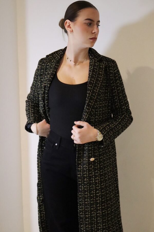 Manteau long NADIA - Noir – Image 2
