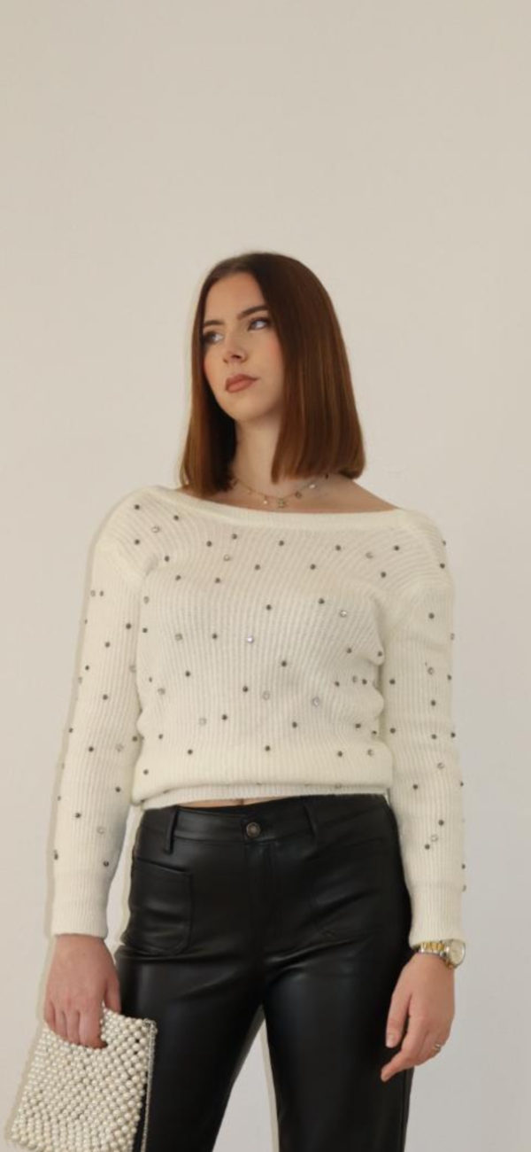 Pull PERLA - Blanc