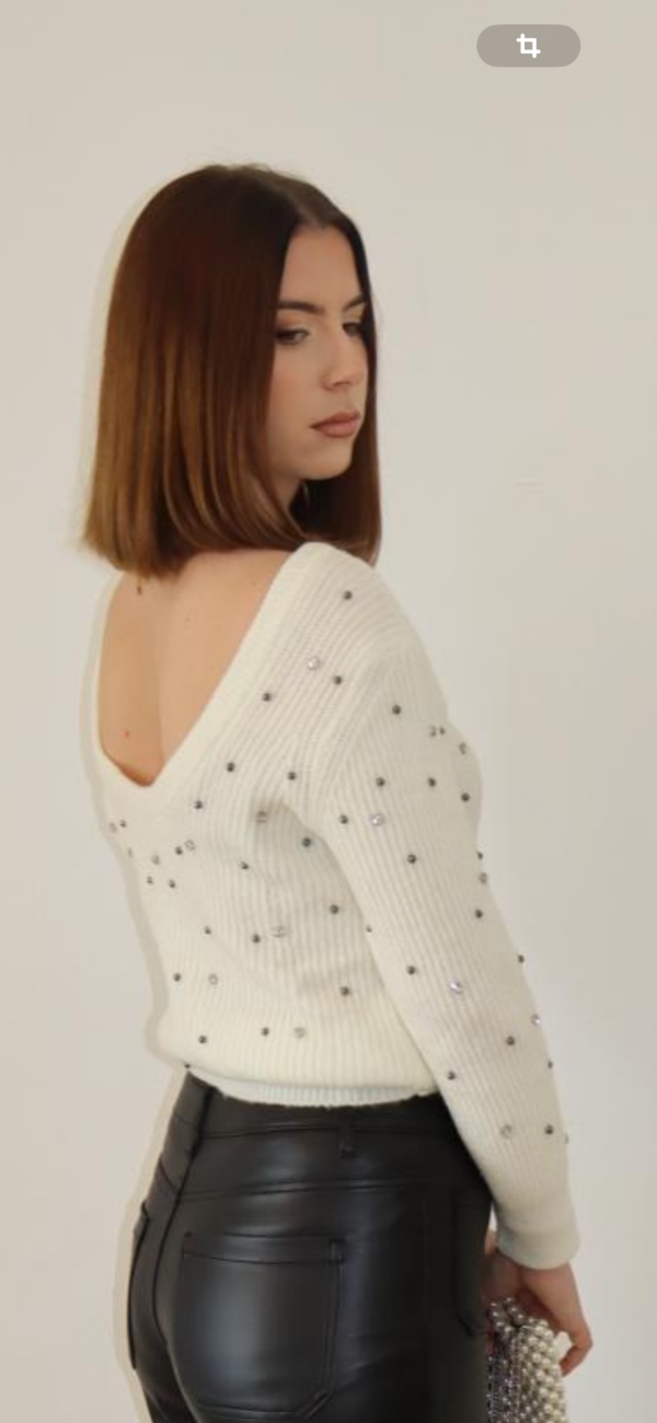 Pull PERLA - Blanc – Image 2