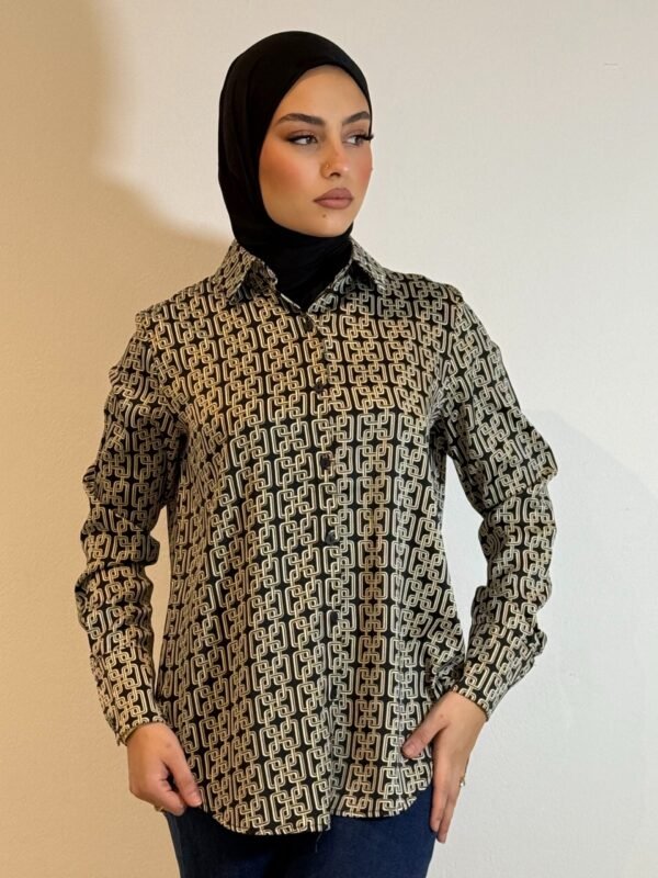 Chemise INAYA - à motifs fluide - Beige – Image 2