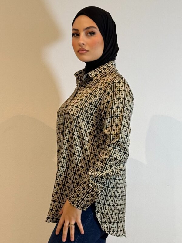 Chemise INAYA - à motifs fluide - Beige – Image 4