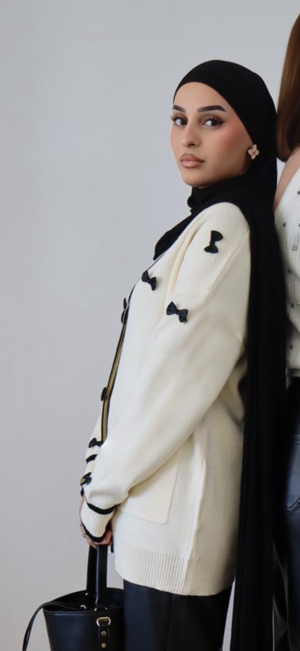 Gilet YAS Nœud papillon - Crème – Image 2