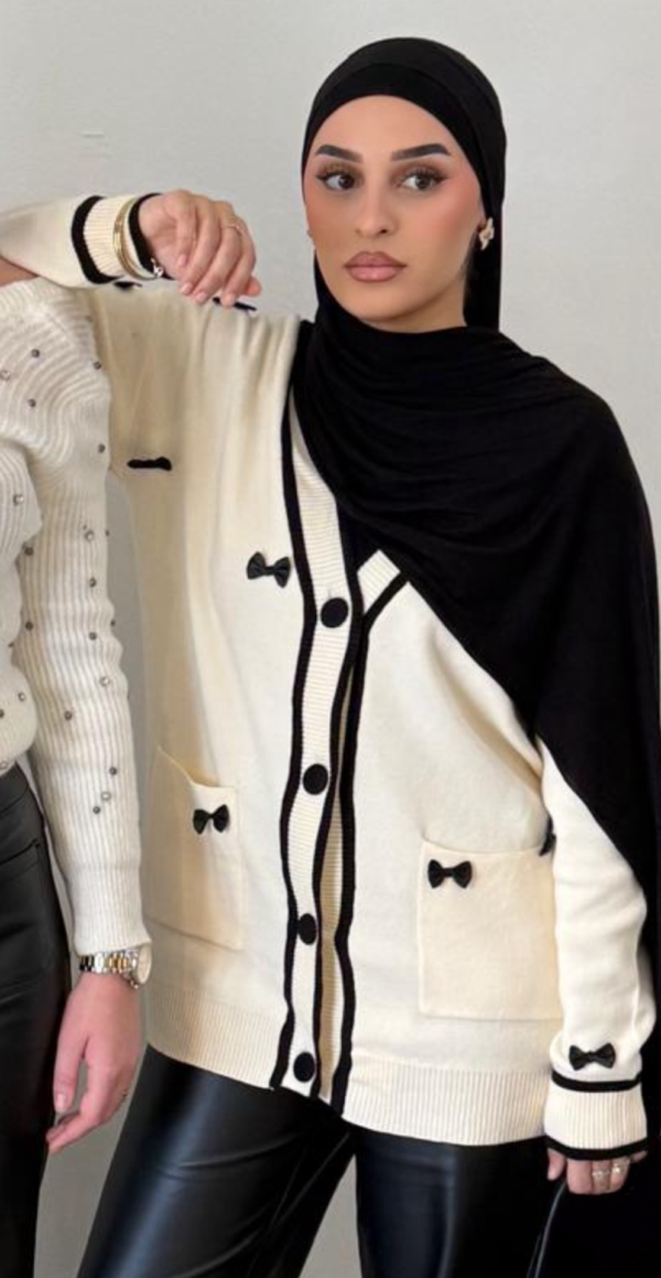 Gilet YAS Nœud papillon - Crème – Image 3