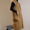 Manteau ZARA long sans manche - Beige