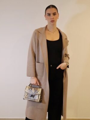 Gilet long AMIRA - Taupe