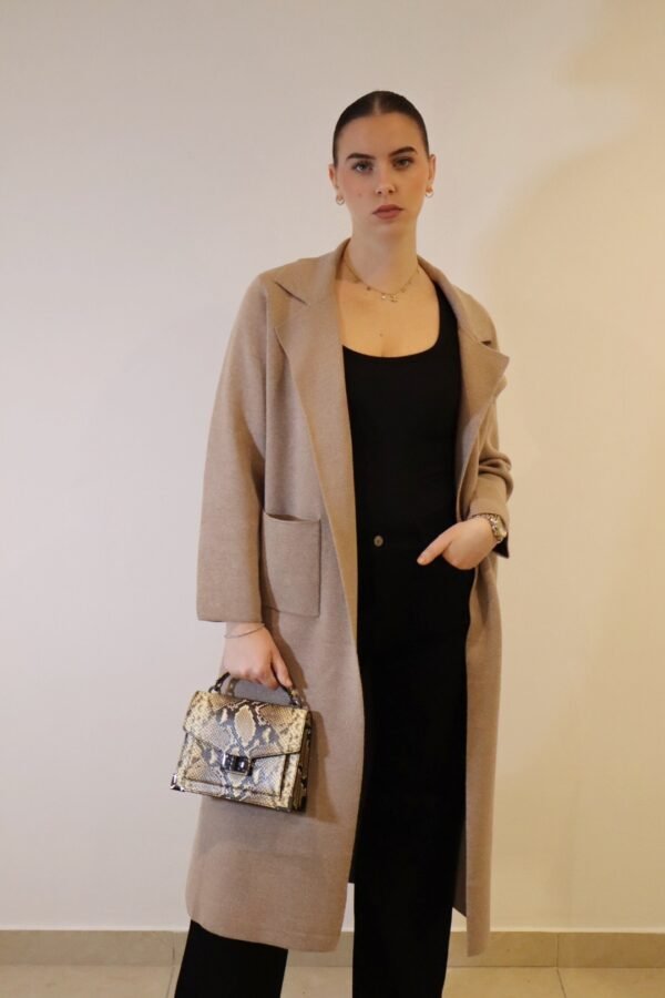 Gilet long AMIRA - Taupe