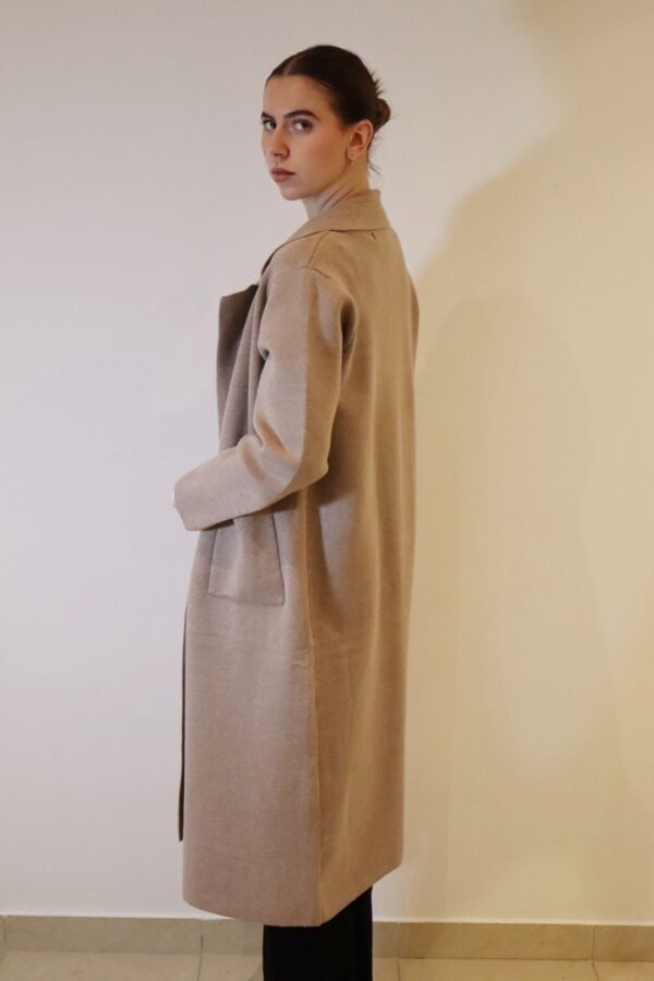 Gilet long AMIRA - Taupe – Image 3