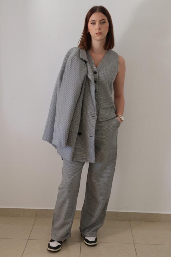 Gilet sans manches PIED DE POULE – Image 4