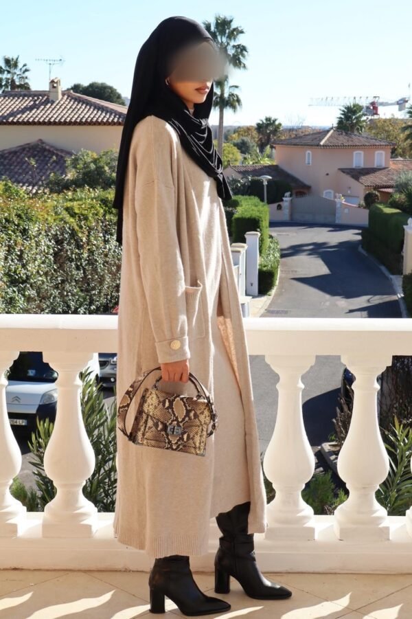 Ensemble NOUR - Robe col roulé + gilet long – Image 2