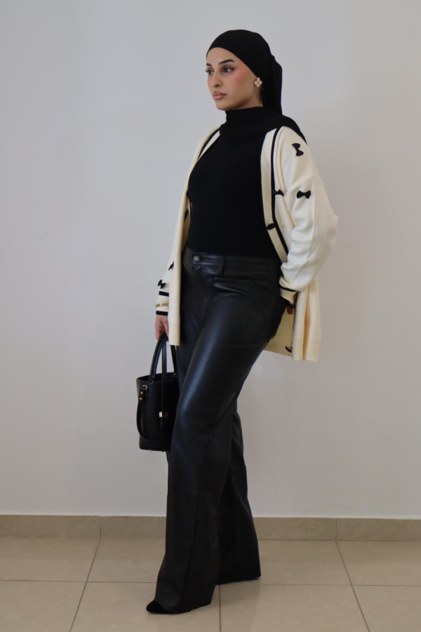 Pantalon Similicuir - Noir – Image 4