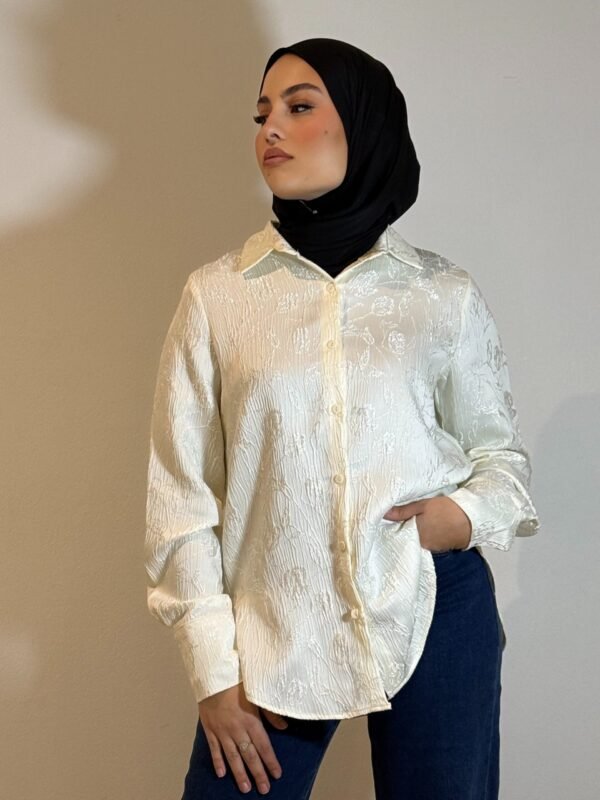 Chemise ZEYNA à motifs gaufrés – Image 3