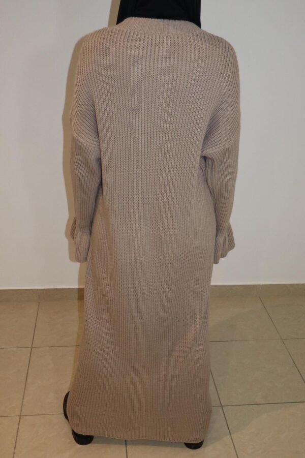 Robe PAPAYE Maxi en maille - Nœuds sur les manches – Image 5