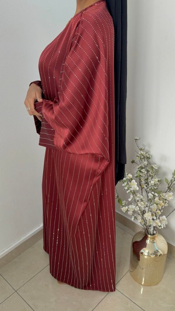 ABAYA NOUR - Rouge – Image 3