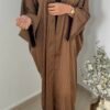 ABAYA NOUR - Marron